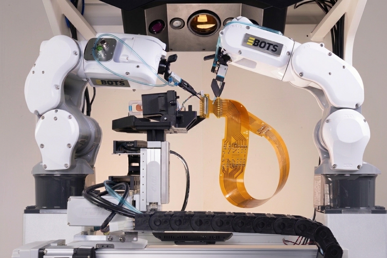 eBots handling delicate flexible PCB substrate